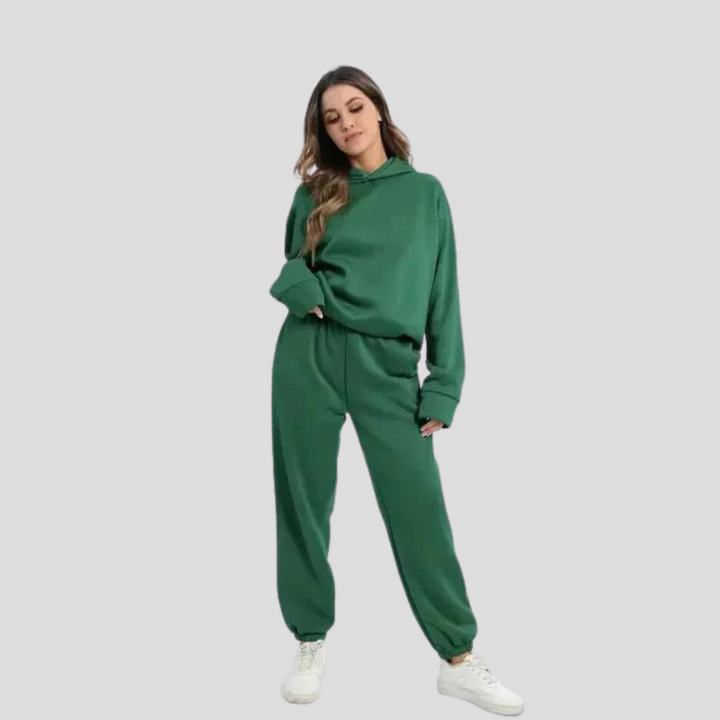 Women’s Hoodie &amp; Jogger Set – Relaxed Winter Lounge Wear