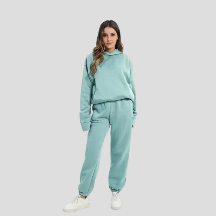 Women’s Hoodie &amp; Jogger Set – Relaxed Winter Lounge Wear