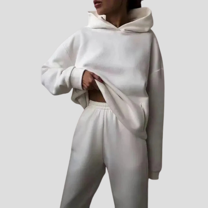 Women’s Hoodie &amp; Jogger Set – Relaxed Winter Lounge Wear