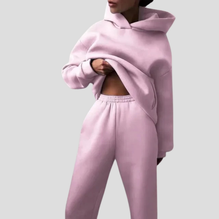 Women’s Hoodie &amp; Jogger Set – Relaxed Winter Lounge Wear